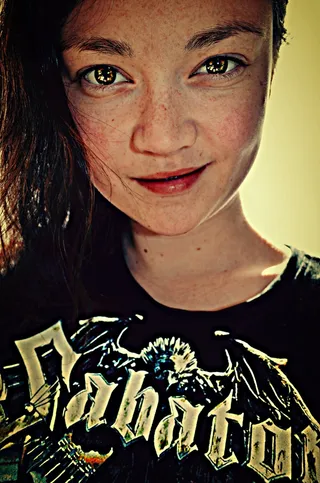 肖像，女孩，T恤