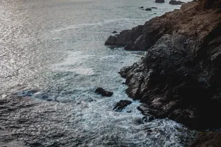 海岸，海岸，岩石，悬崖，拓荒，咸水，波