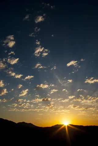 黎明，太阳，Nuebes，日落，景观，地平线，天空