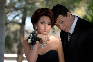 青少年，舞会，正式，年轻，时尚，户外