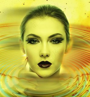 女人，脸，头，肖像，眼睛，嘴里，嘴唇，女性