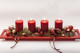 来临，第四支蜡烛，圣诞节前，光