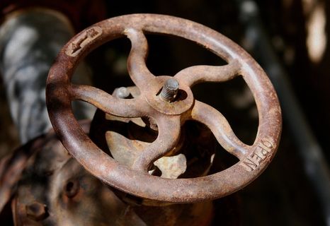 车轮，阀门，一轮，轮到，老，生锈，设备