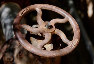 车轮，阀门，一轮，轮到，老，生锈，设备