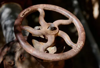 车轮，阀门，一轮，轮到，老，生锈，设备