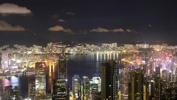 香港,城市景观,建筑物,水,天际线 香港,城市景观,建筑物,水,天际线