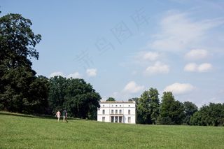 草原,建筑,树,体育场馆,天空,汉堡的耶尼施故居
