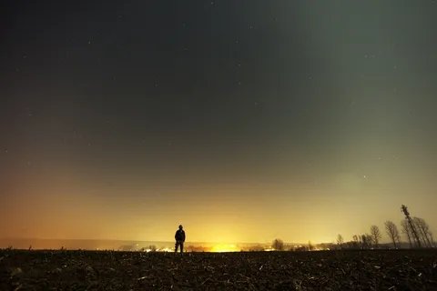 男子,一个人,景观,天空,星星,星光 男子,一个人,景观,天空,星星,星光