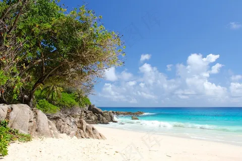 塞舌尔,海滩,美丽的海滩,印度洋 塞舌尔,海滩,美丽的海滩,印度洋