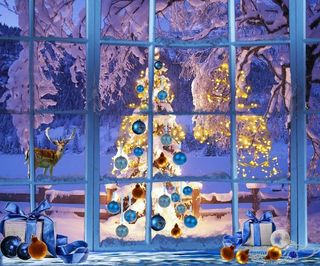 圣诞节，心情，光，节日，冬天