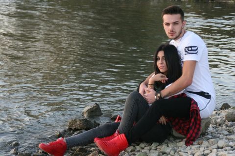 情侣，爱情，美女，浪漫，水，海滩