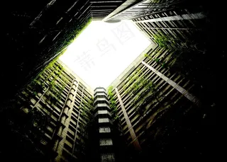 被遗弃，衰变，建筑物，杂草丛生，自然