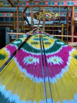 丝绸工厂，Web框架，丝绸，多彩，图案