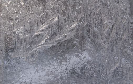 玻璃,彩绘玻璃,冰雪,砖石材,绘画,冷冻的冰窗