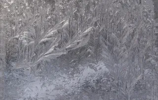 玻璃,彩绘玻璃,冰雪,砖石材,绘画,冷冻的冰窗