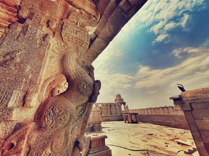 Lepakshi，安得拉，PR，*邦，印度，寺，雕塑