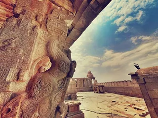 Lepakshi，安得拉，PR，*邦，印度，寺，雕塑