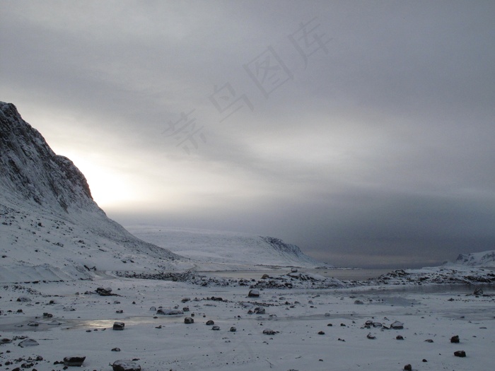 加拿大，峡湾，景观，天空，云，山脉