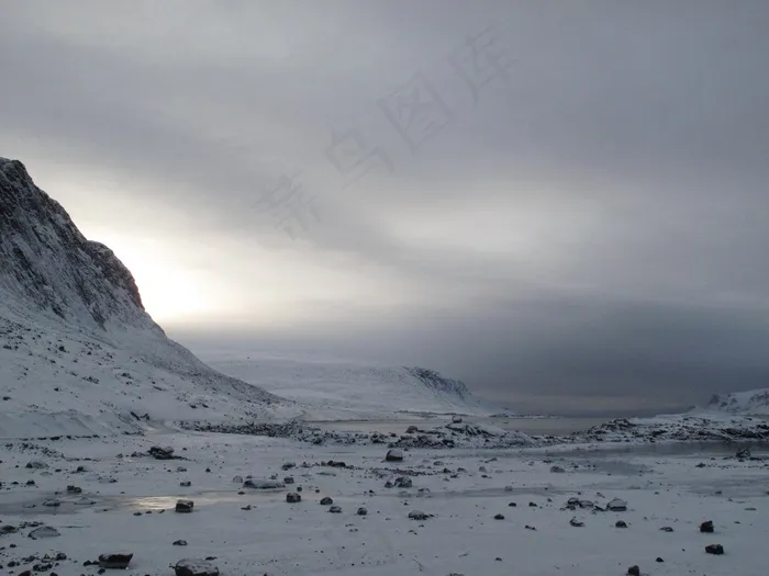加拿大，峡湾，景观，天空，云，山脉