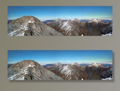 Bauges断层块，法国，山，徒步旅行，秋天