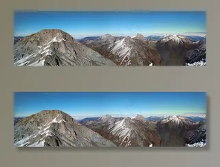 Bauges断层块，法国，山，徒步旅行，秋天