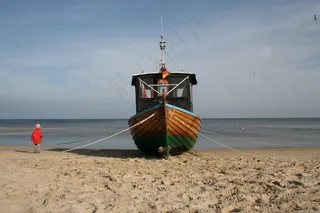 刀具，渔船，渔船，靴子，乌瑟敦，海