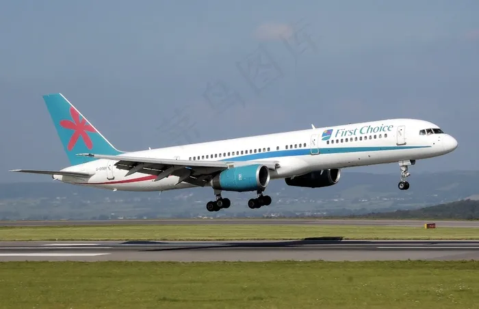 飞机，起飞，B757，飞机，航空，商业