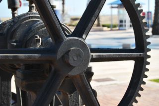 工业设备，旧的，金属，铁，金属的