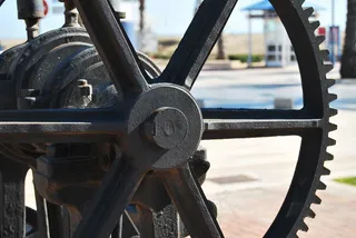 工业设备，旧的，金属，铁，金属的