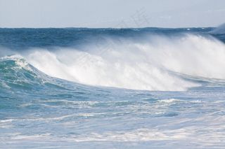 海洋，洪水，海，波，水，喷雾，假期，冲浪