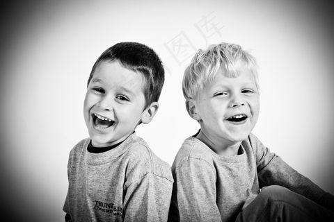 快乐，孩子们，男孩，渺小，儿童，幼儿，微笑
