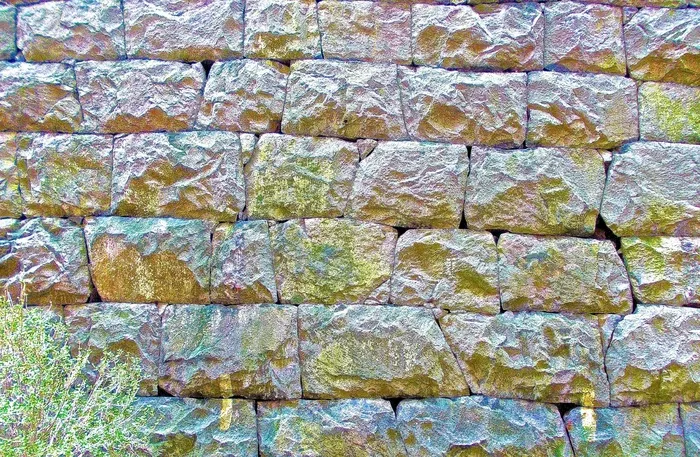 外立面，虹彩，墙，石头墙，结构，绿色