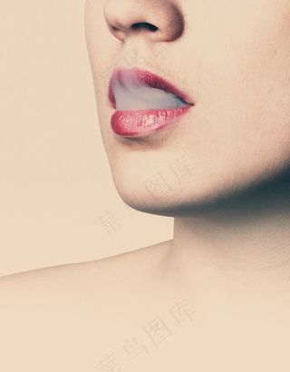 美女,人物特写,眼睛,人脸,女孩,女人吸烟