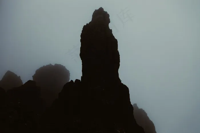 货币,脚,山峦,腿,手,山黑岩石剪影