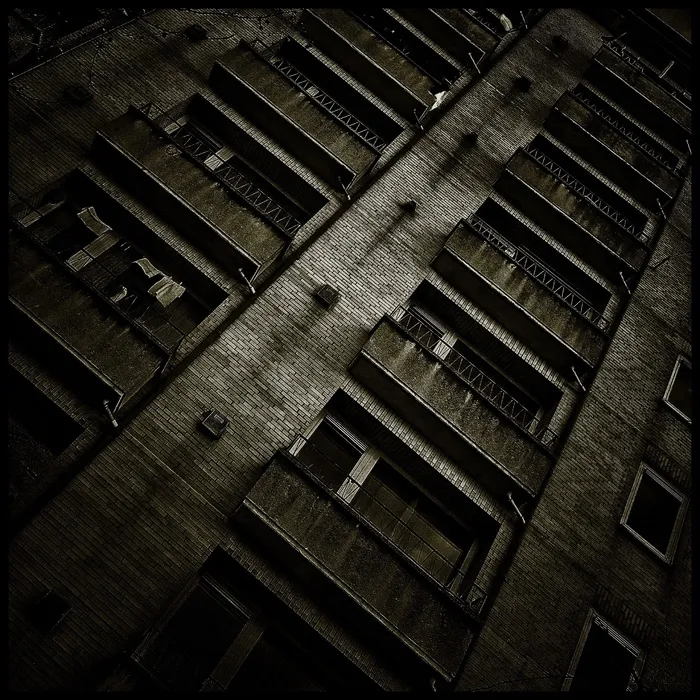 建筑，令人沮丧，窗口，黑暗，Trueb，心情