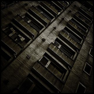 建筑，令人沮丧，窗口，黑暗，Trueb，心情