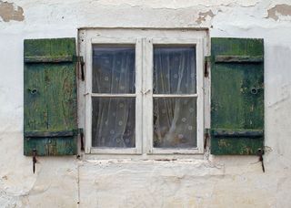 窗口，首页，建筑，仿古，Hauswand，快门