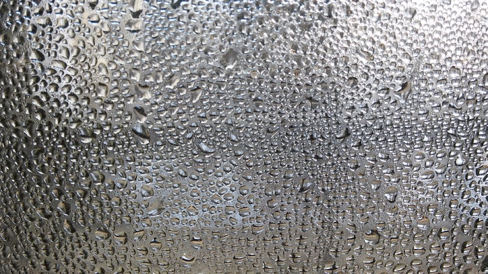 一滴水，冷凝，图案，背景，玻璃