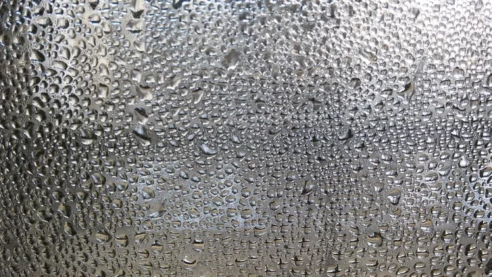 一滴水，冷凝，图案，背景，玻璃