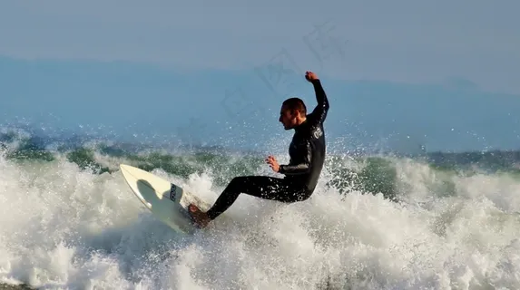 冲浪者，冲浪板，水上运动，大海，海洋，水