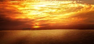 沙，海滩，银行，日落，天空，云，阳光