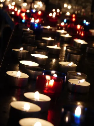 蜡烛，光，火，照明，环境