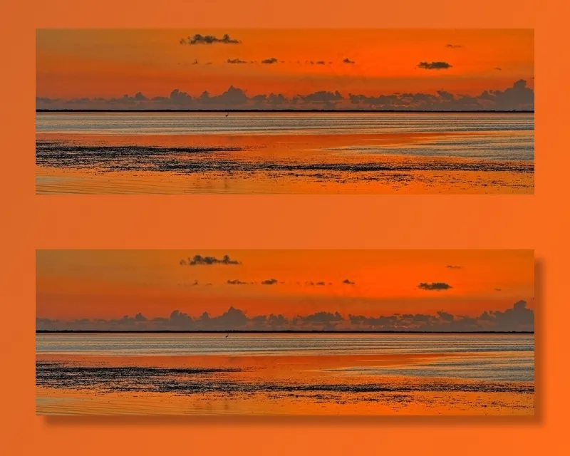 日落，景观，天空，多彩，水，大沼泽地