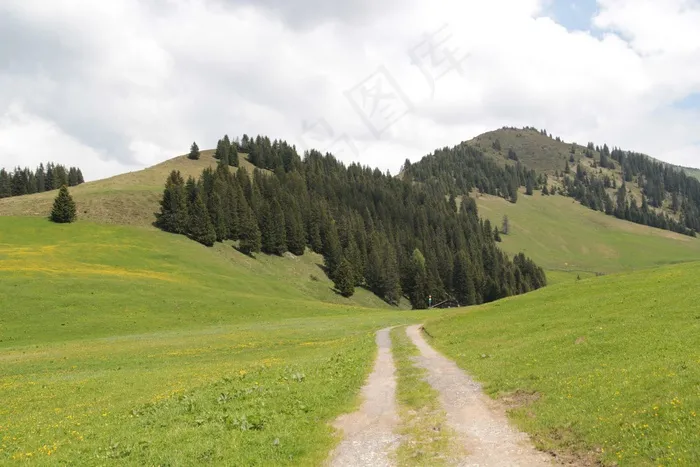 Landschaft，Berge，阿尔彭