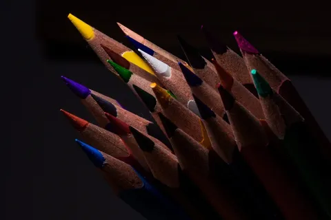 彩色铅笔,木钉,钢笔,多彩,颜色 彩色铅笔,木钉,钢笔,多彩,颜色
