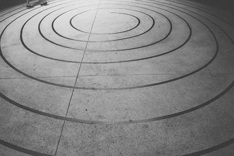 螺旋，地板，圆圈，圆形，螺旋，模式