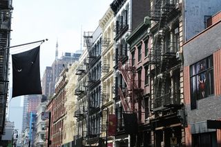 大都会，纽约，公寓，美国，楼梯，市中心