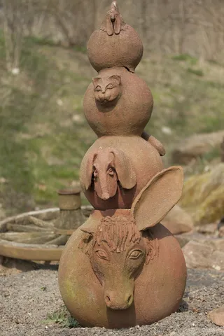 雕塑，物件，艺术，乡村音乐家，幻想