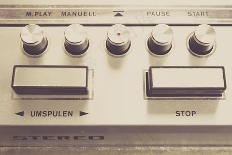 磁带，设备，磁带，立体声，录音，模拟