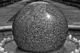 石头，球，水，喷泉，石像鬼，水景